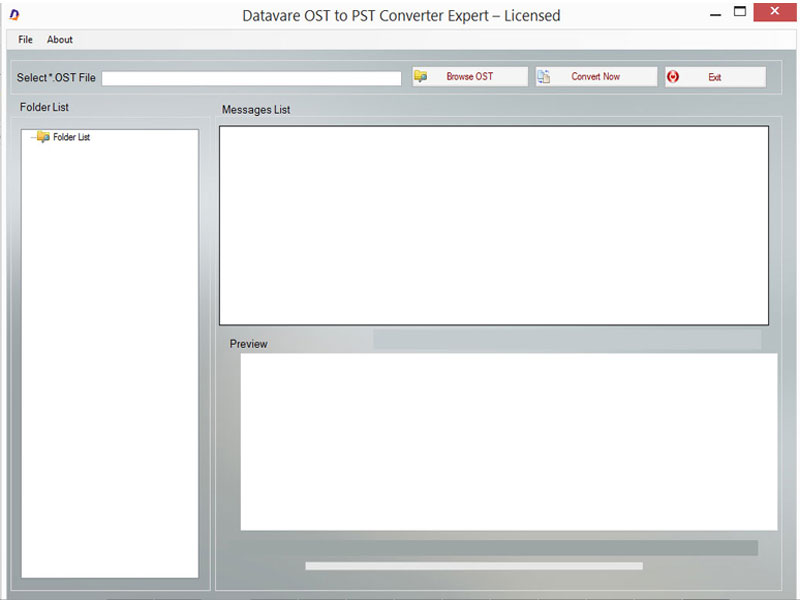 OST to PST Converter Tool screenshot