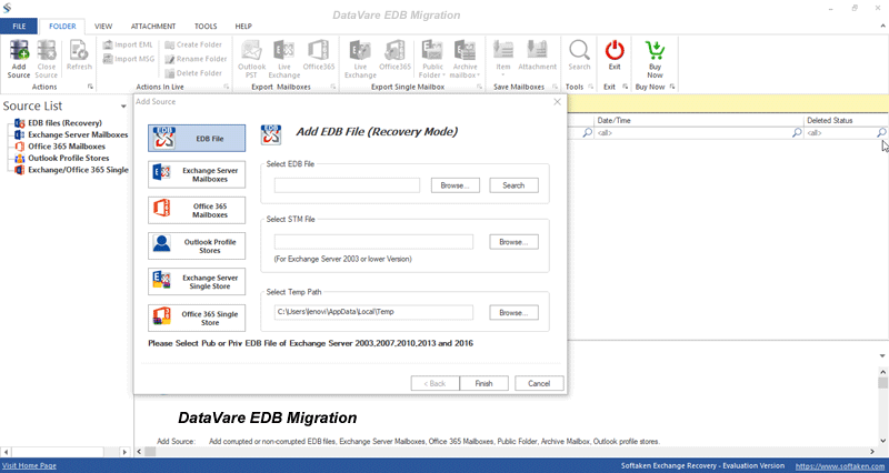 Datavare EDB Migration Tool Windows 11 download