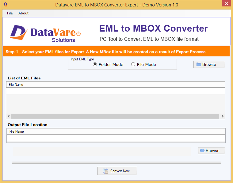 DataVare EML to MBOX Converter Expert