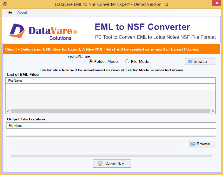 Windows 10 DataVare EML to NSF Converter full