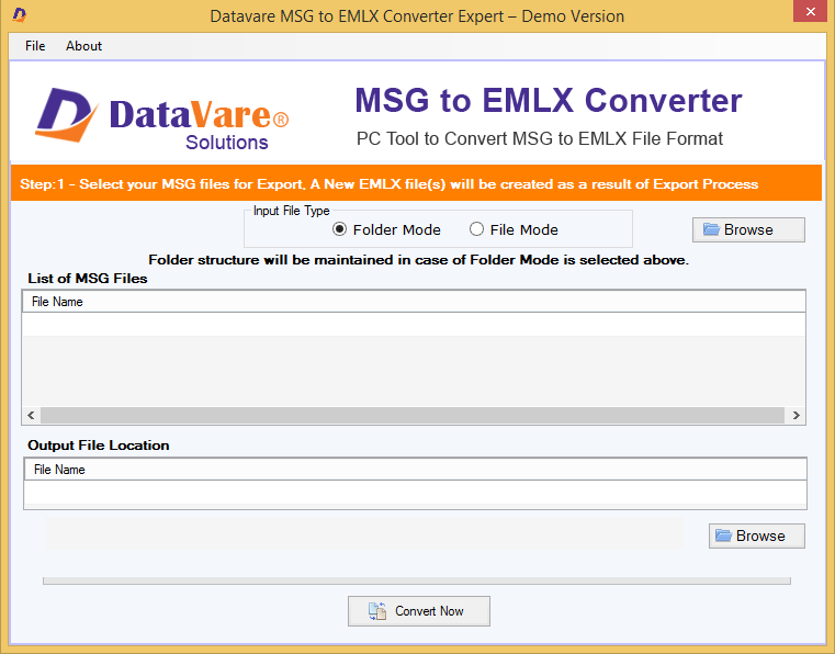 Datavare MSG to EMLX Converter Windows 11 download