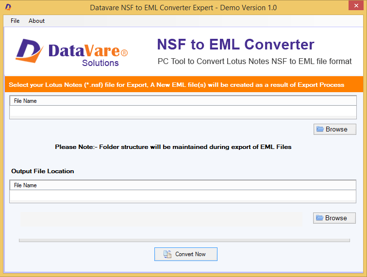 Datavare NSF to EML Converter Expert Windows 11 download