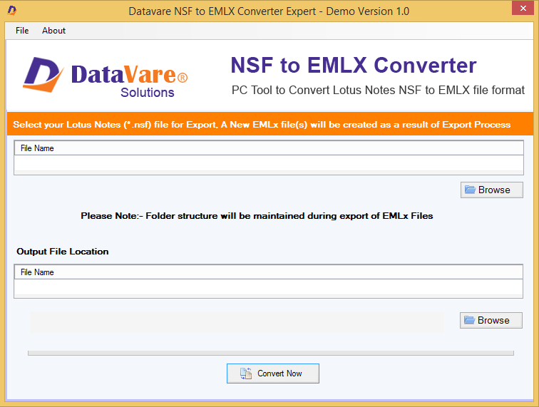 Windows 7 Datavare NSF to EMLX Converter 1.0 full