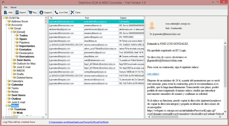 bulk import olm file into msg, olm to msg converter, export olm to msg, import olm to msg, convert olm to msg file, olm to msg, olm2msg converter