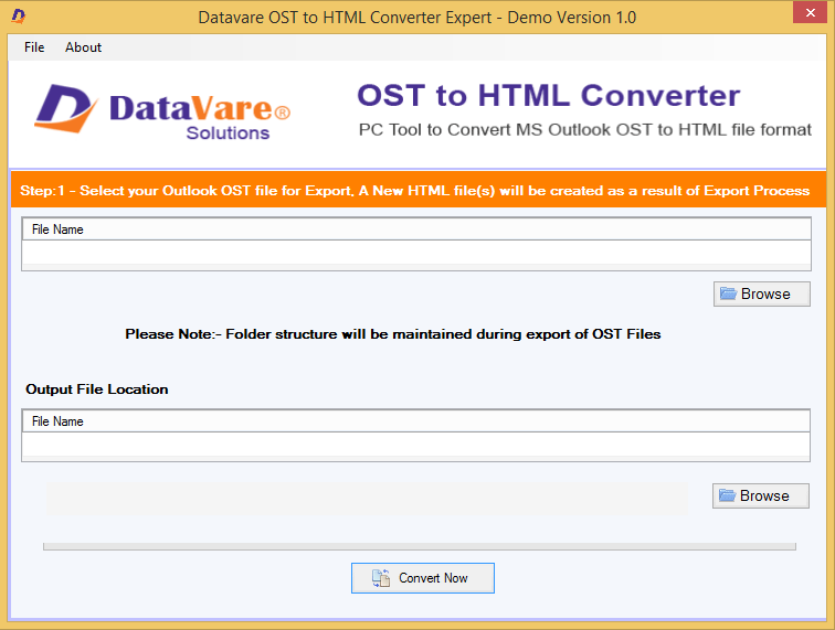 DataVare OST to HTML Converter Expert