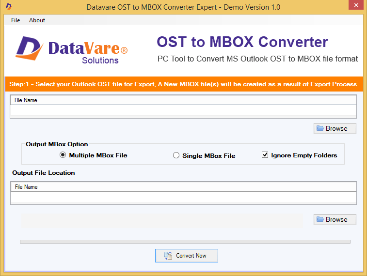 DataVare OST to MBOX Converter Expert