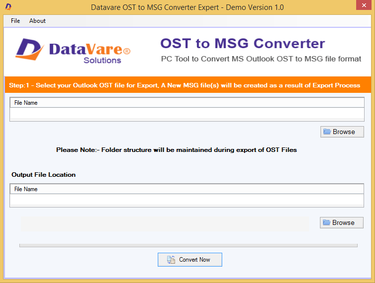 Windows 10 DataVare OST to MSG Converter Expert full