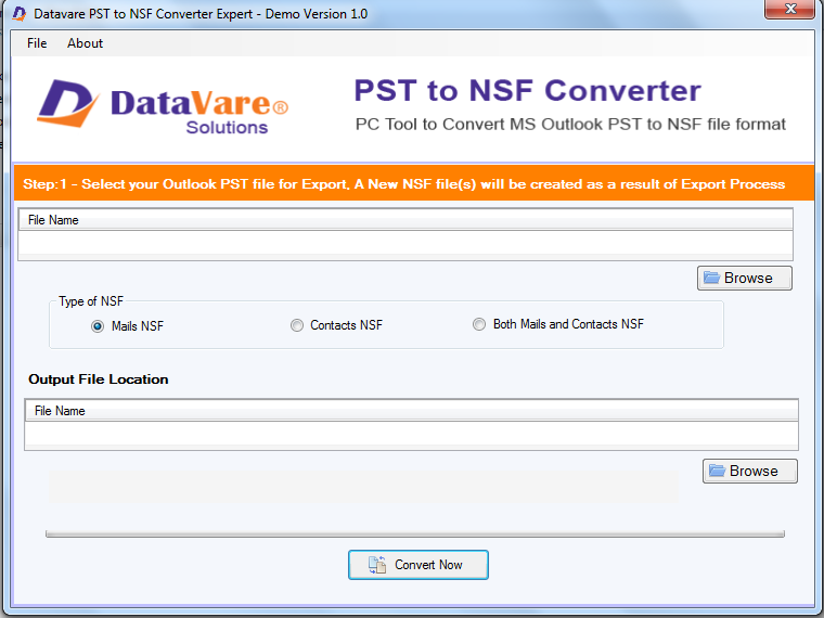 Windows 10 DataVare PST to NSF Converter Expert full