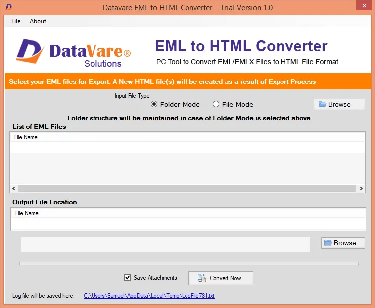 Install EML to HTML Converter