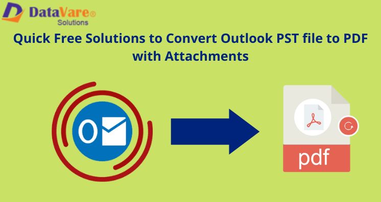 Quick Free Solutions to Convert Outlook PST file to PDF with Attachments