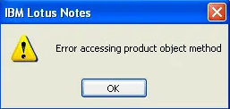 Errors of Lotus Notes -6