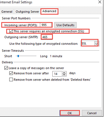 advance setting