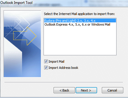 Outlook Import Tool
