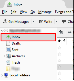 Thunderbird inbox