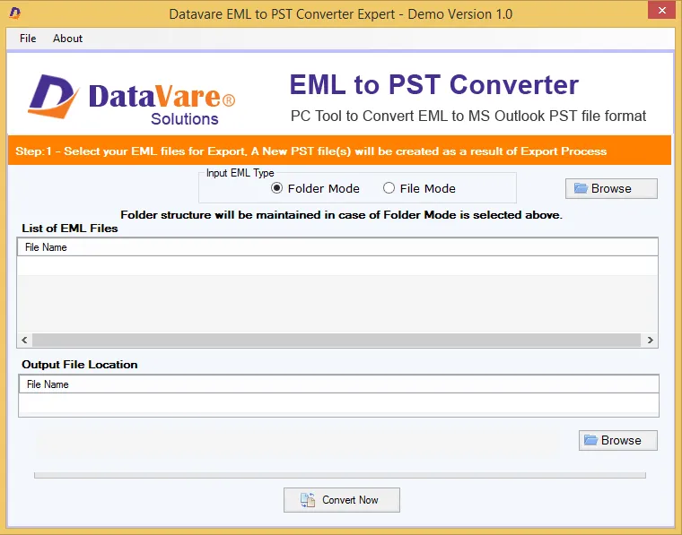 Create pst from eml files 