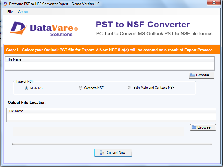 Convertir PST a NSF