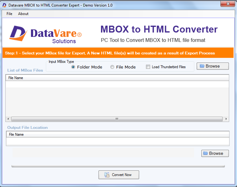 Convertitore MBOX a HTML