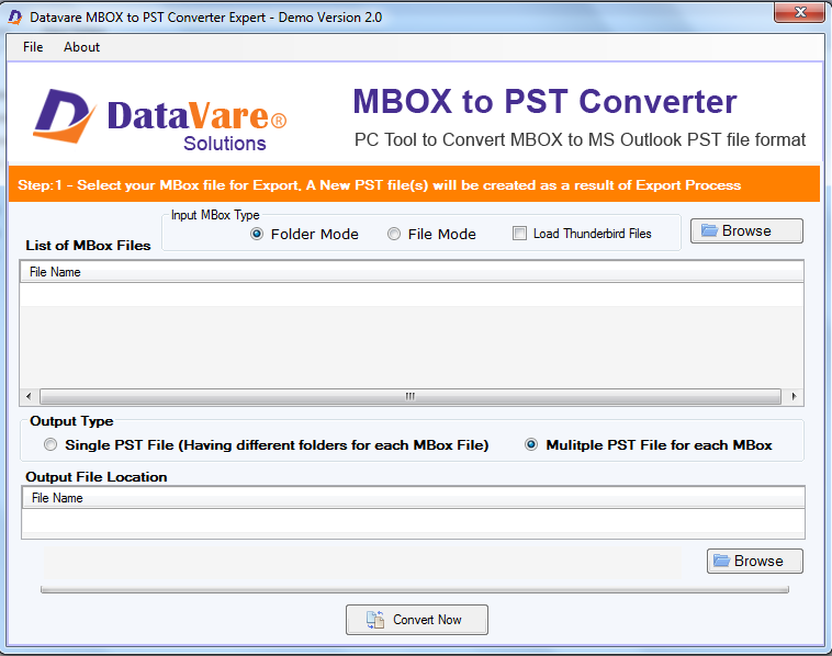 Convertitore MBOX a PST