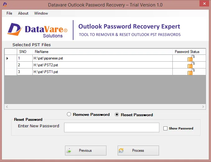 pst password recovery